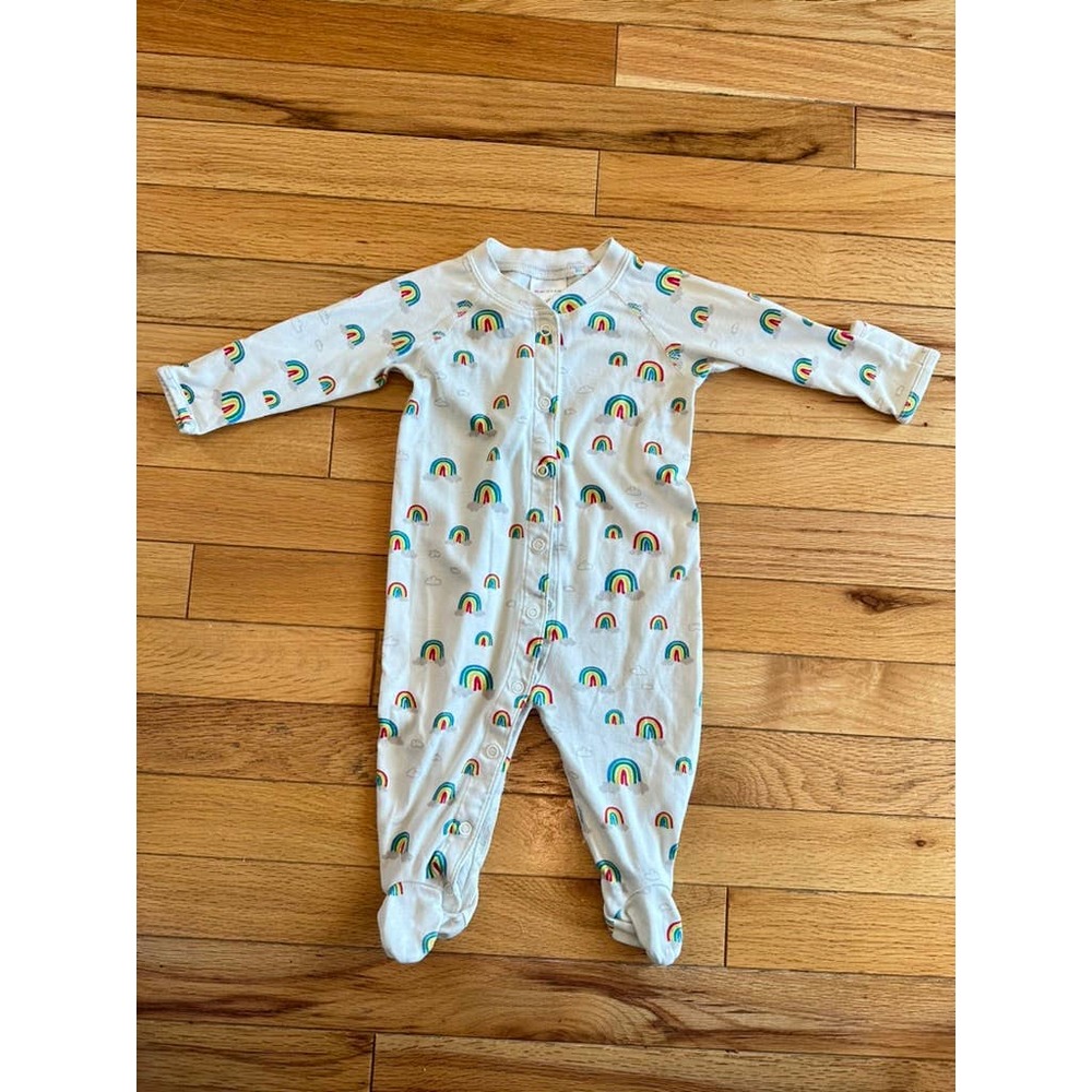Hanna Andersson Organic Rainbow Onesie / Sleepwear